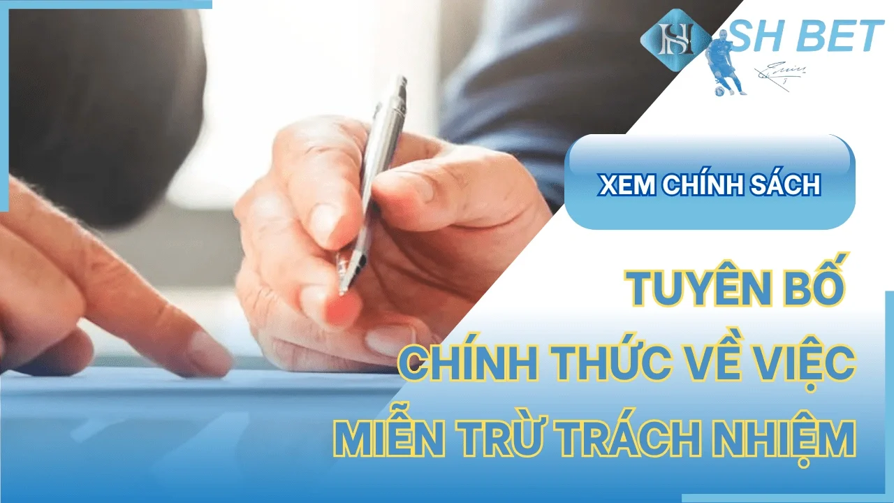 Tuyên bố miễn trừ trách nhiệm SHBET